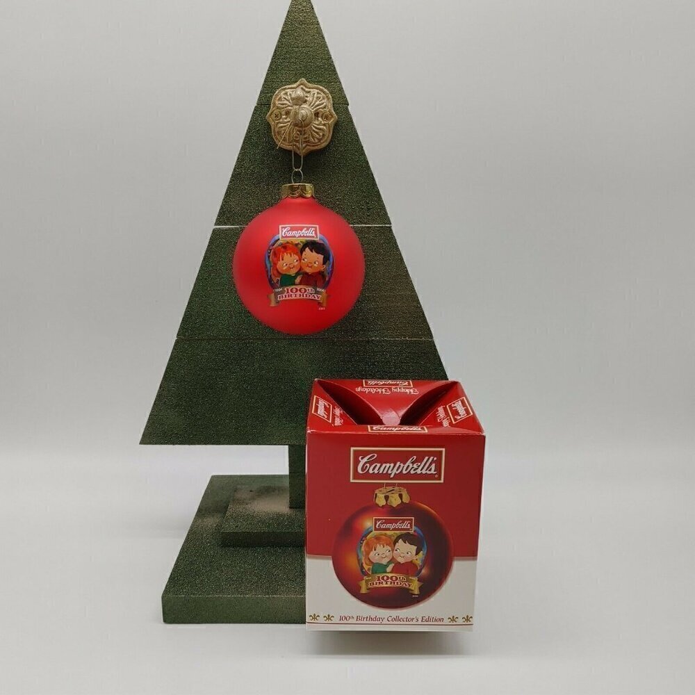 Campbells 100th Birthday Collectors Edition 1904-2004 Christmas Ball Ornament